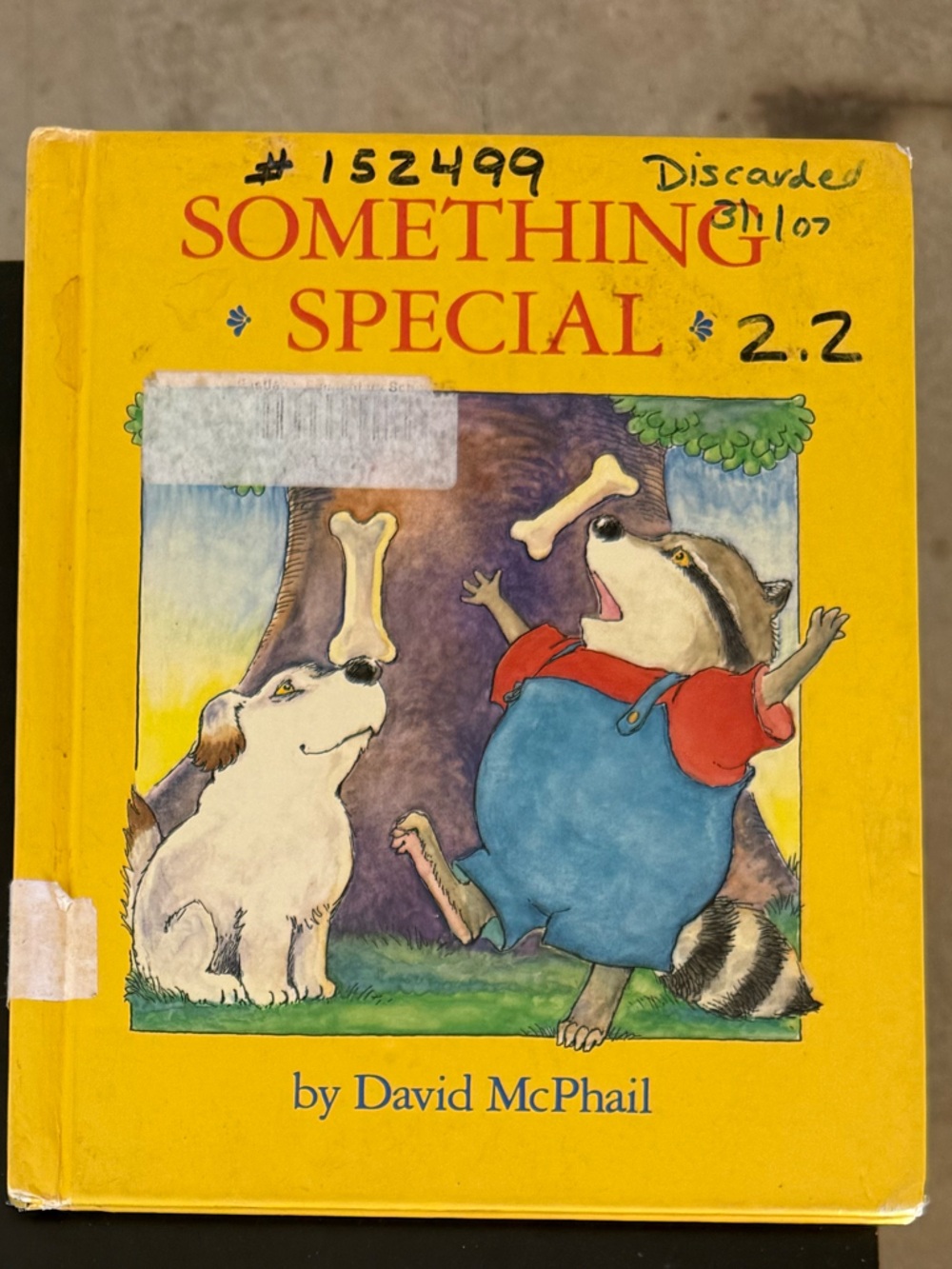 David McPhail Something Special Children's Book - Yellow Cover